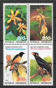 sellos fauna y flora Indonesia 1993