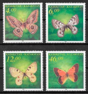 selos mariposas Kazajastan 1996