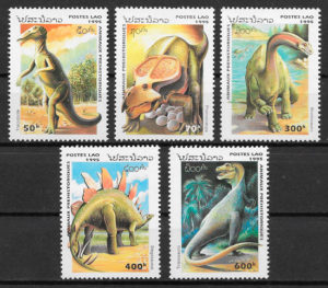 colección selos fauna prehistorica 1995