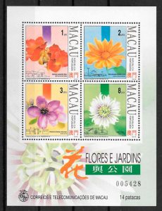 colección sellos Macao flora 1993