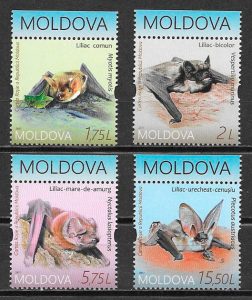 filatelia colección fauna Moldavia 2017