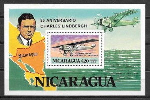 Colección sellos transporte Nicaragua 1977