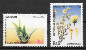 filatelia colección flora Pakistan 2006