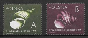 coleccion sellos fauna Polonia 1990