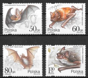 filatelia colecccion fauna Polonia 1997