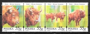 filatelia colecccion fauna Polonia 1997