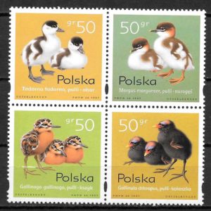 filatelia colecccion fauna Polonia 1997