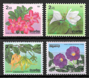 sellos flora Tailandia 1995