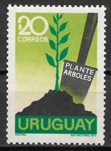 filatelia coleccion flora Uruguay 1972