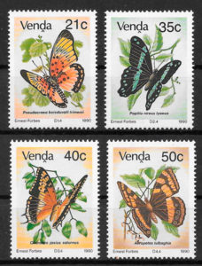 sellos mariposas Venda 1990