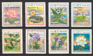 filatelia flora Viet Nam 1980