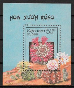 filatelia flora Viet Nam 1987