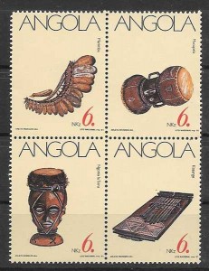 sellos arte Angola 1991