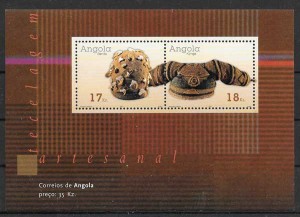 colección sellos arte Angola 2001