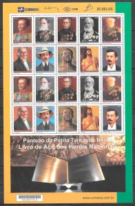 filatelia personalidades Brasil 2008