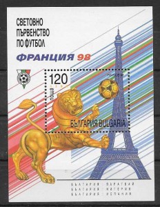 Sellos Bulgaria 1998 deporte fútbol