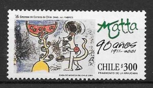 colección sellos arte Chile 2001