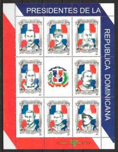 filatelia personalidades Dominicana 2001