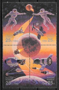 filatelia espacio USA 1992