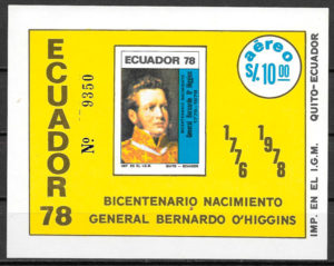 filatelia personalidad Ecuador 1978