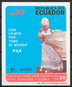 sellos personalidad Ecuador 1985