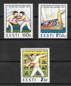 filatelia deporte Estonia 1993