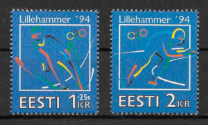 filatelia colección deporte Estonia 1994