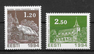 colección sellos nadal Estonia 1994