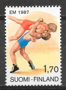 filatelia deporte Finlandia 1987