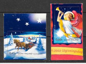 sellos navidad Finlandia 2002