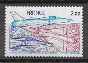 colección sellos transporte aéreo Francia 1981