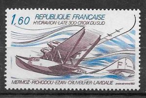 colección sellos transporte aéreo Francia 1982