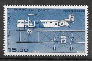 sellos transporte aéreo Francia 1984