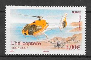 colección sellos transporte aéreo Francia 2007