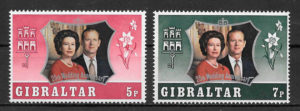 filatelia colección personalidades Gibraltar 1972