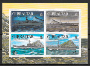 filatelia colección transporte Gibraltar 1996