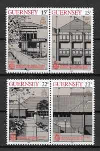 filatelia colección Europa Guernsey 1987