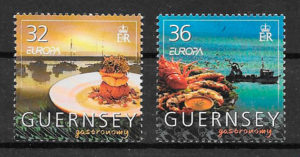 colección sellos Europa Guernsey 2005