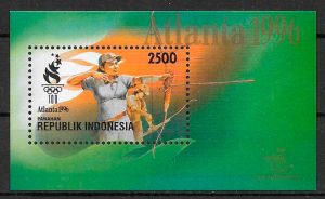 filatelia deporte Indonesia 1996