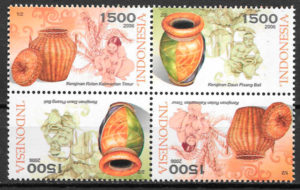 colección sellos arte Indonesia 2006