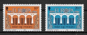 colección sellos Europa Isla de Man 1984