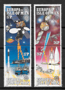 filatelia Europa Isla de Man 1991