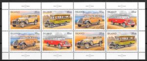 coleccion sellos transporte Islandia 1996