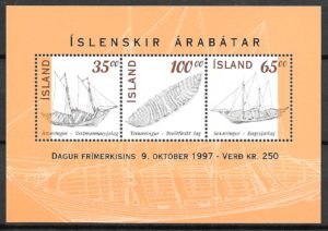 coleccion sellos transporte Islandia 1997