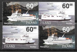 filatelia coleccion transporte Islandia 2003