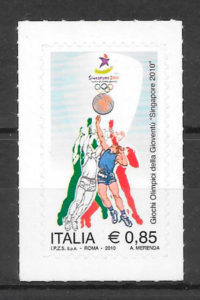 colección sellos Italia Deporte 2010