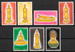 colección sellos arte Laos 2005