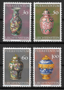 ´colección sellos arte Liechtenstein 1974