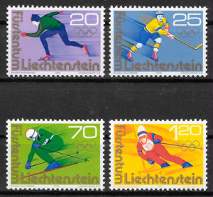 sellos deporte Liechtenstein 1975