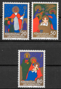 sellos navidad Liechtenstein 1981